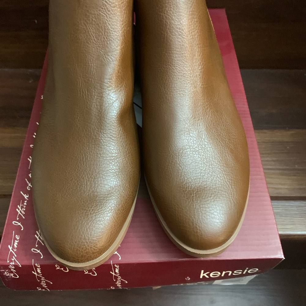 New Kensie Women's Sammy Brown Ankle Boots Bootie Size 9, 10, 7.5, 7, 6.5 - Picture 5 of 15